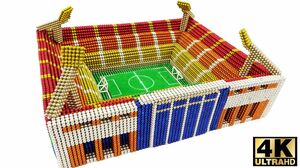 DIY How To Build Beautiful Stadium With Magnetic Balls (Magnet Satisfaction)  