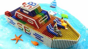 DIY How To Make Beautiful Yacht Of Surprise Balls (SB) With Magnetic Balls 