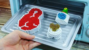 Among Us Magnet | Catch Mini Crewmate, Make Steak Frites Bites From a Traitor - Satisfying 4k
