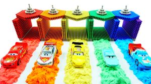 DIY - How To Make Tayo the little Bus Garage From Magnetic Balls (Satisfying) - Magnet Colorful