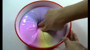 DIY Thai Rainbow slime Super Glossy Slime | soft colors Rainbow Slime, ASMR Slime
