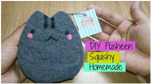 DIY Pusheen Homemade Squisy | Cara membuat Pusheen squishy Homemade