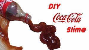 DIY How To Make Coca Cola Slime [IND] So Simple, Tutorial cara membuat Coca Cola Slime.