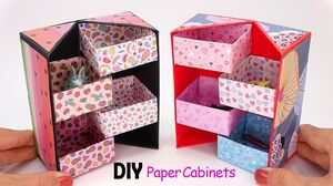 How to make Easy Origami Paper Closet - DIY Origami Paper Craft