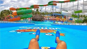 Super Fun Raft Slide at Veneza Water Park