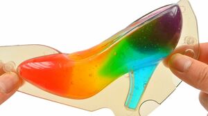Satisfying Video l How To Make Rainbow High Heels with Slime ASMR | Zic Zic