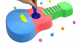 How To Make Guitar with Play Doh w Kinetic Sand