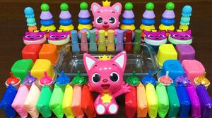PINKFONG!!! Mix Makeup, Clay and More into Storebought Slime!! Satisfying Slime