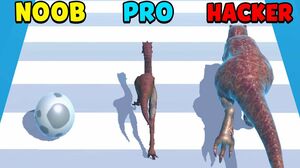 NOOB vs PRO vs HACKER - Dino Run 3D