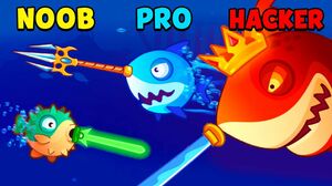 NOOB vs PRO vs HACKER - Fish.IO