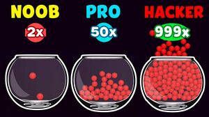 NOOB vs PRO vs HACKER - Split Balls 3D