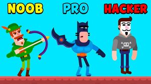 NOOB vs PRO vs HACKER - Bowmasters