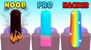 NOOB vs PRO vs HACKER - Hair Dye