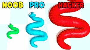 NOOB vs PRO vs HACKER - Snake Master 3D