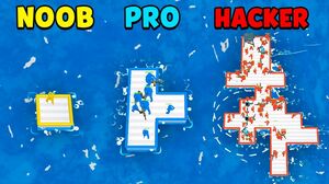 NOOB vs PRO vs HACKER - War of Rafts