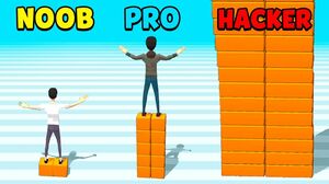 NOOB vs PRO vs HACKER - Stack Roller