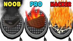 NOOB vs PRO vs HACKER - Master Grill