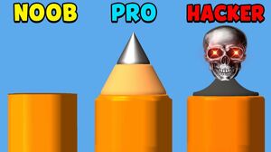 NOOB vs PRO vs HACKER - Carve The Pencil