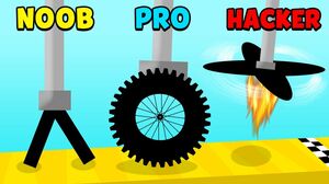 NOOB vs PRO vs HACKER - Scribble Rider