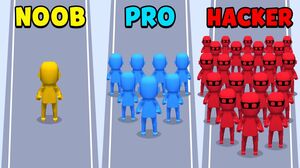 NOOB vs PRO vs HACKER - Crowd City
