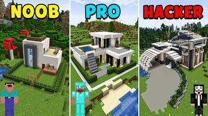 NOOB vs PRO vs HACKER - Minecraft: Modern House