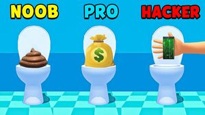 NOOB vs PRO vs HACKER - Toilet Games 3D