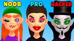 NOOB vs PRO vs HACKER - Perfect Makeup