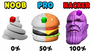NOOB vs PRO vs HACKER - Paper.io 3D