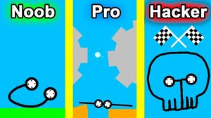 NOOB vs PRO vs HACKER - Car Drawing Game