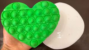 Green Heart Slime |Satisfying & Relaxing| DIY TikTok Compilation | Fidget Trading #DIY #Shorts
